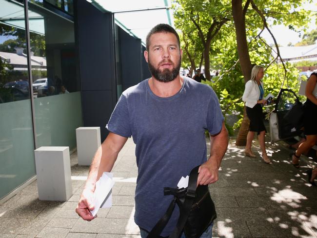 Ben Cousins must remain at the family home and submit to regular drug tests until his parole ends on February 24. Picture: AAP/Richard Wainwright