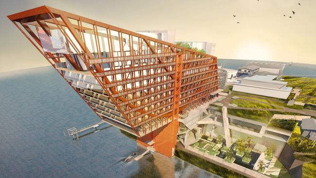 A design image of Mona’s proposed $300 million HoMo (Hotel at Mona). Picture: SUPPLIED