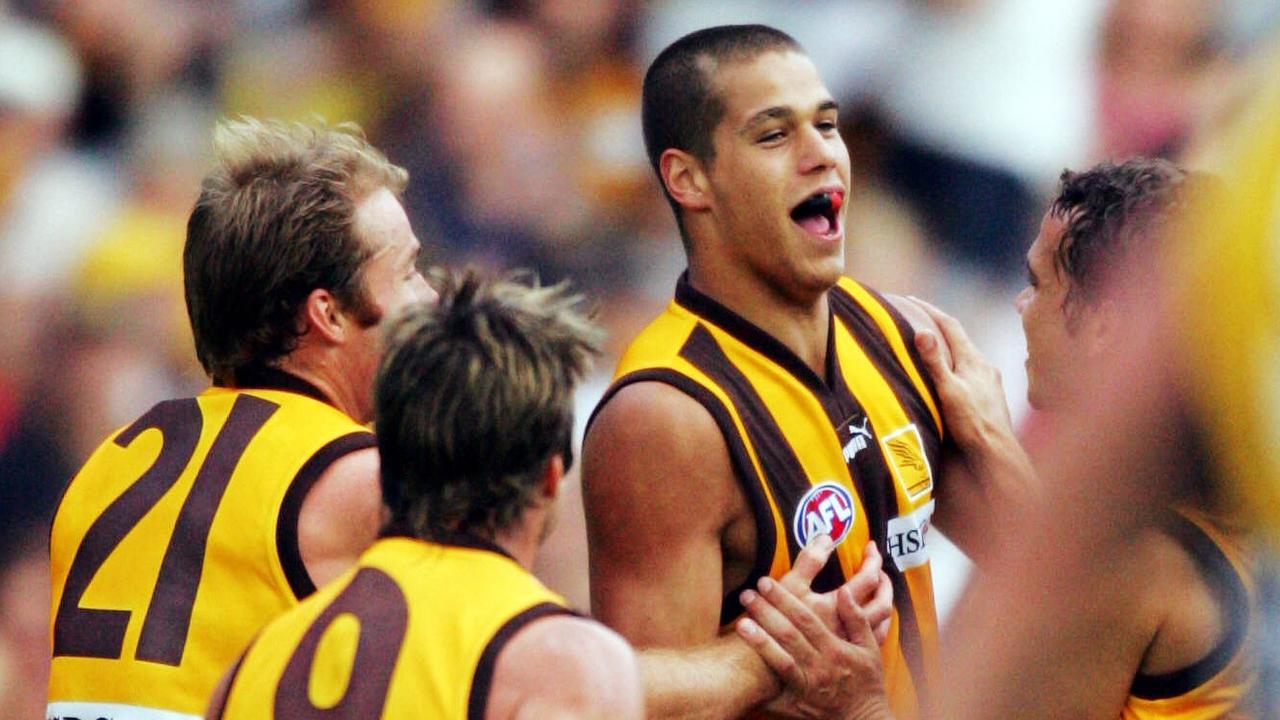 And Buddy in his first season at Hawthorn.