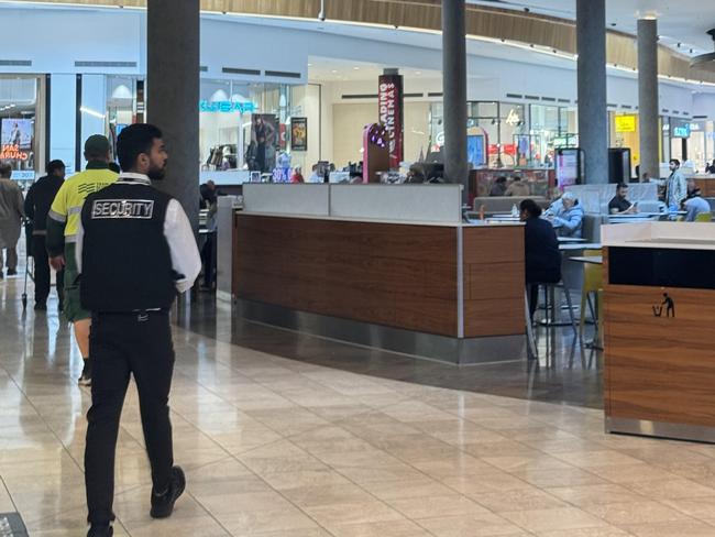 Additional security has been deployed to Woodgrove Shopping Centre in Melton after the incident. Picture: Regan Hodge