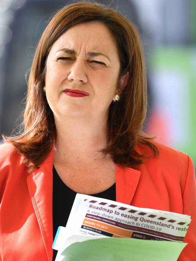 Queensland Premier Annastacia Palaszczuk. Picture: Darren England/AAP