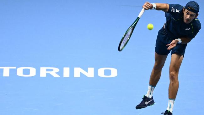 Alex de Minaur may have been outgunned in Turin, but he has never been out-enthused Picture: AFP