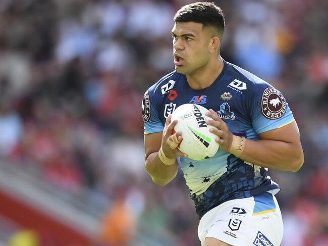 David Fifita suffered a partial pectoral tear at training.