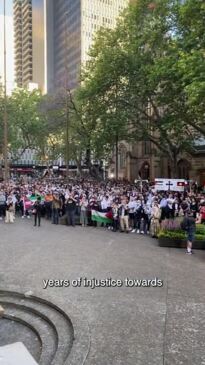 Pro-Palestine supporters march on streets of Sydney