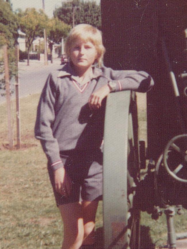 Winemaker Chester Osborn in his school days.