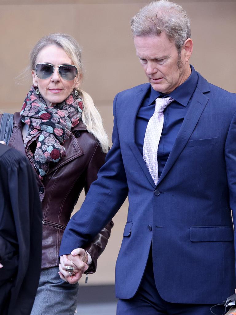 Vanessa Scammell and Craig McLachlan pictured arriving at the Supreme Court last year. Picture: NCA NewsWire / Damian Shaw