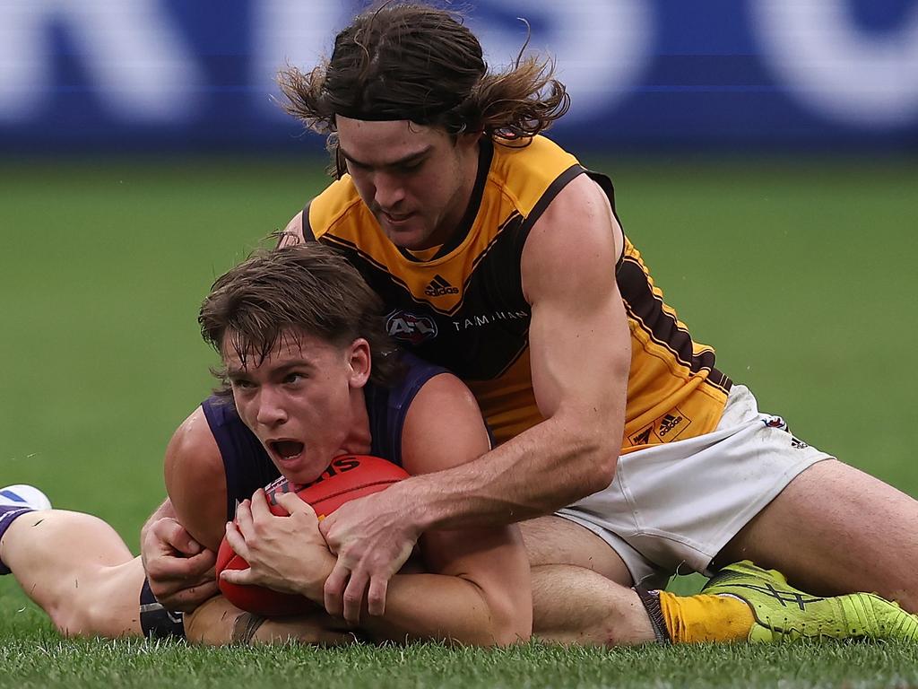 The Hawks will hope clubs can put the clamps on the Dockers. Picture: Getty Images