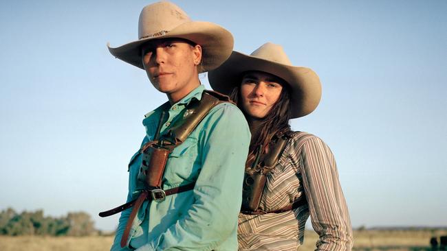 This portrait of drovers Faren and Violet near Winton in Queensland by Adam Ferguson won first prize in Galah magazine’s photography prize.