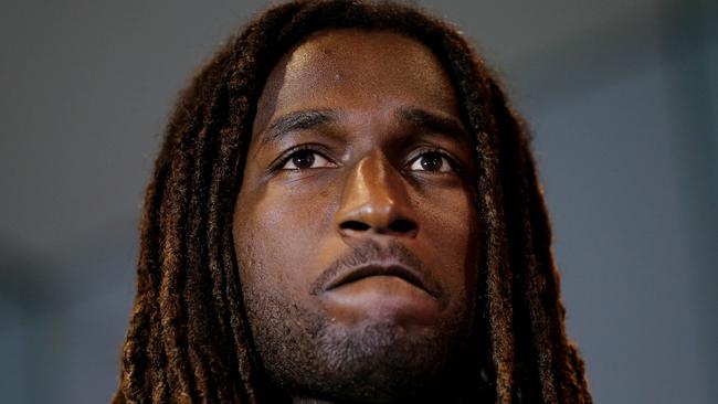 Nic Naitanui was banned for his tackle. Picture: Nic Ellis