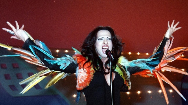 Israel’s Dana International was the song contest’s first trans winner in 1998. Picture: Getty Images