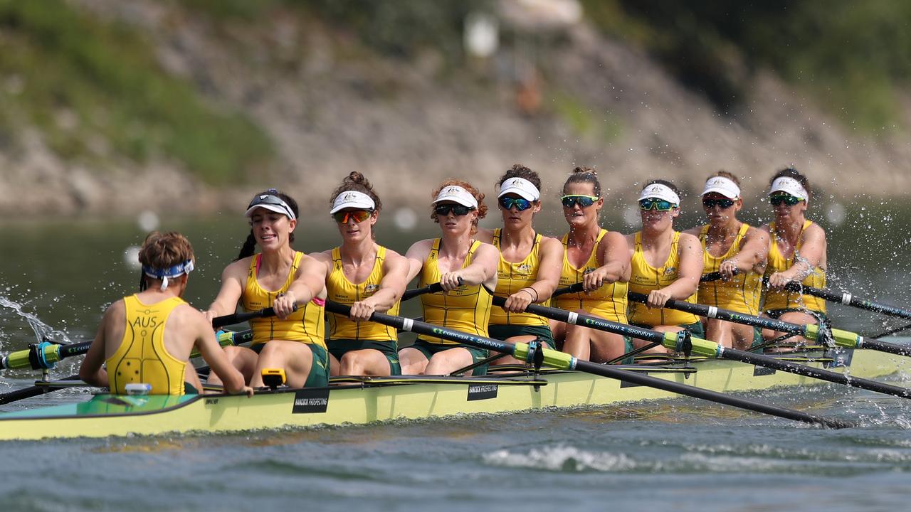 Australia’s Women’s Eight crew are well placed to chase a medal at the Tokyo Olympics. Picture: Naomi Baker/Getty Images