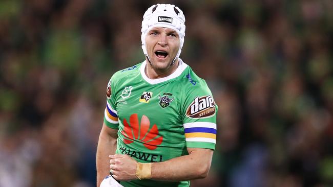 Jarrod Croker pinpoints where Canberra’s defence has changed in 2019. Picture: Brendon Thorne