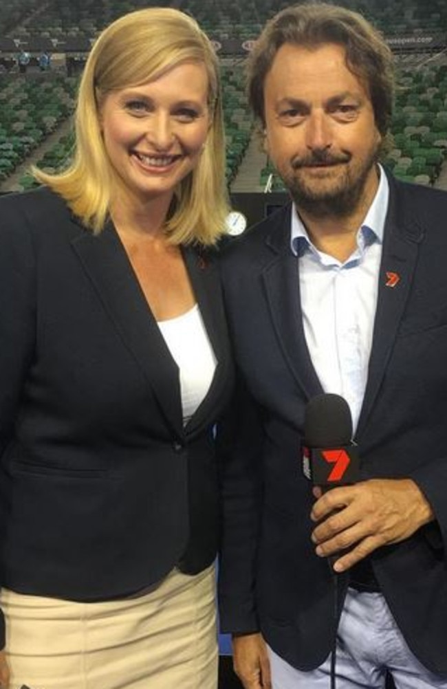 Johanna Griggs with tennis champ, Henri Le Conte. Picture: Instagram