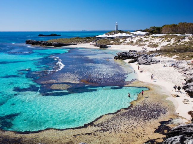 <span>45/50</span><h2>Rottnest Island, WA</h2><p>A ferry ride from Fremantle, <a href="https://www.escape.com.au/destinations/australia/western-australia/saved-by-the-gram-how-rottnest-island-took-the-world-by-storm/news-story/fe5e42b3b414bd5d12f8d2d936fb7d26" target="_blank" rel="noopener">this sandy island</a> was separated from the mainland around 7000 years ago, creating a unique environment. Today, it is famous for its smiley quokka inhabitants, who have flourished here in part because of the island’s lack of predators. Picture: Tourism Australia</p>
