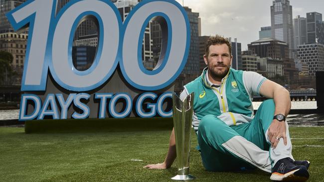 Aaron Finch is excited by both the T20 and ODI world cups in the coming 12 months Picture: Getty Images