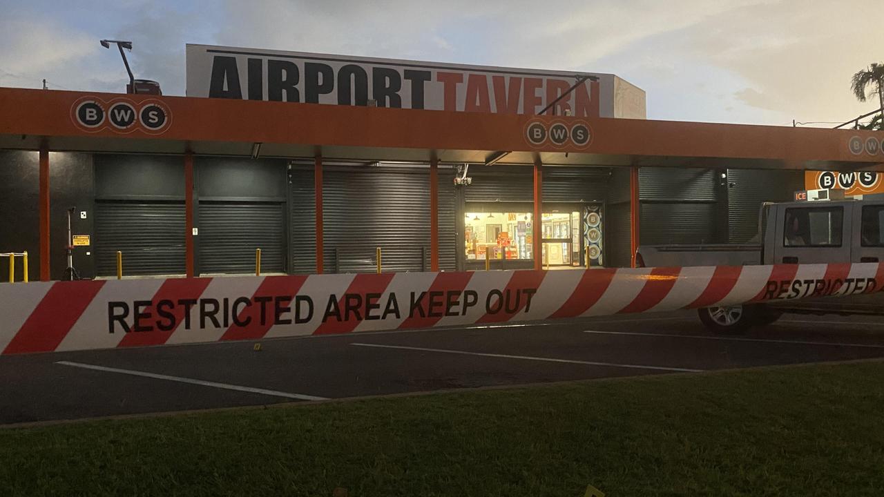 BWS Airport Tavern, Jingili, in the wake of the alleged murder of Declan Laverty. Picture: File