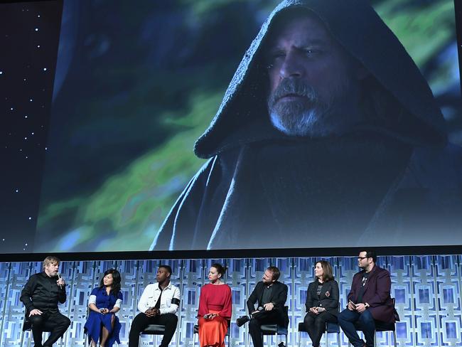 Mark Hamill discusses his role alongside the rest of the cast. Picture: Gustavo Caballero/Getty Images