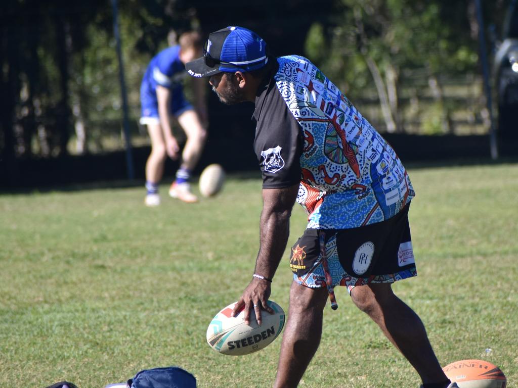 Faces of the Norths Chargers' inaugural TBMMBEKIND Day at the Gymmy Grounds, Rockhampton, on July 20, 2024.