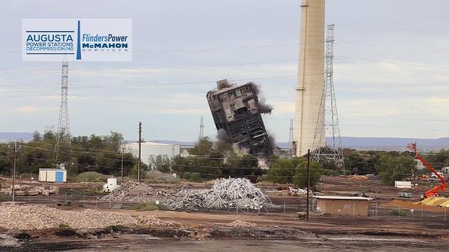 Northern power station demolition