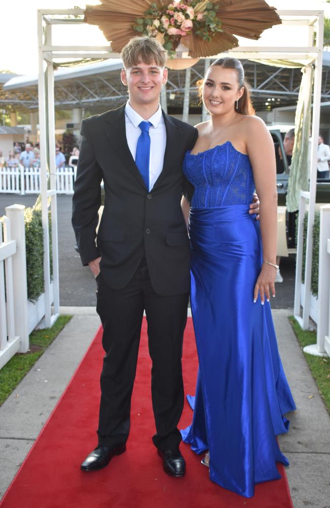 Flynn Chambers and Jayde Royal at the Caloundra State High School formal 2024.