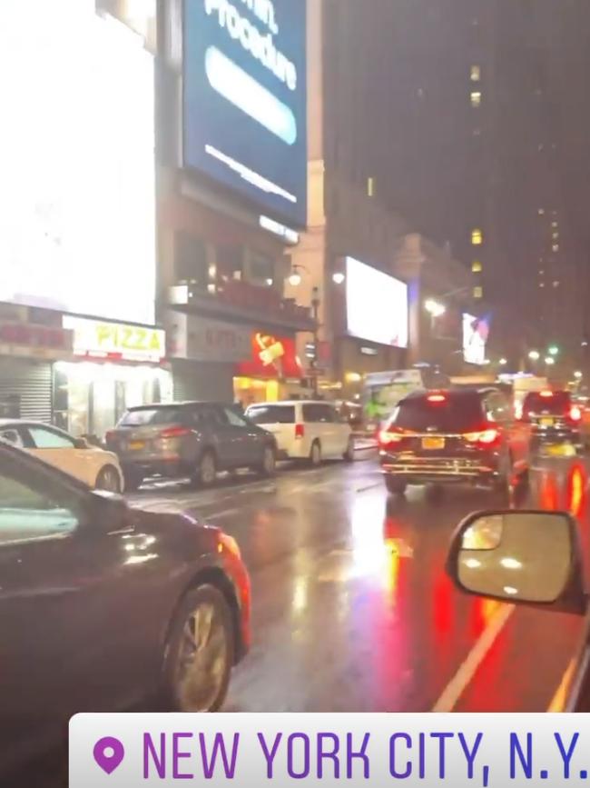 Luke Dyson’s video of being out on the town in New York. Picture: Supplied