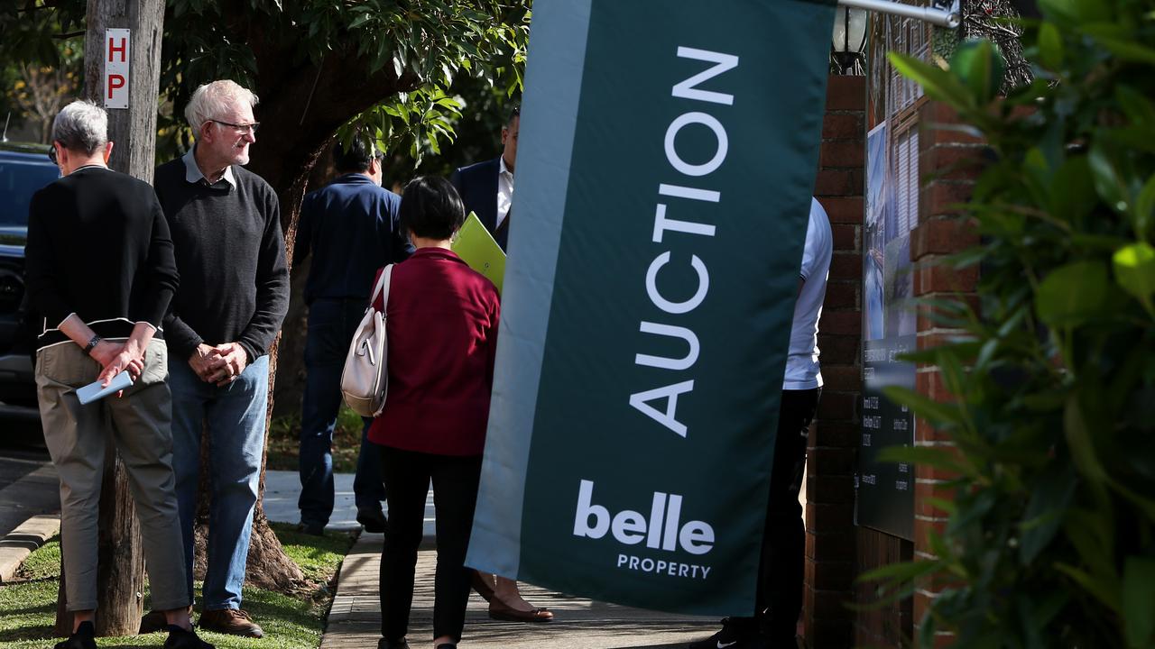 The latest weekly preliminary auction clearance rate for Sydney is 81.6 per cent, with Ryde a standout at 92.3 per cent. Picture: Lisa Maree Williams/Getty Images