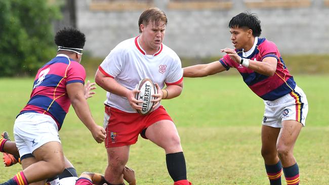 Ipswich player Jared Beazley First XV GPS game between Ipswich and BSHS Saturday August 13, 2022. Picture, John Gass
