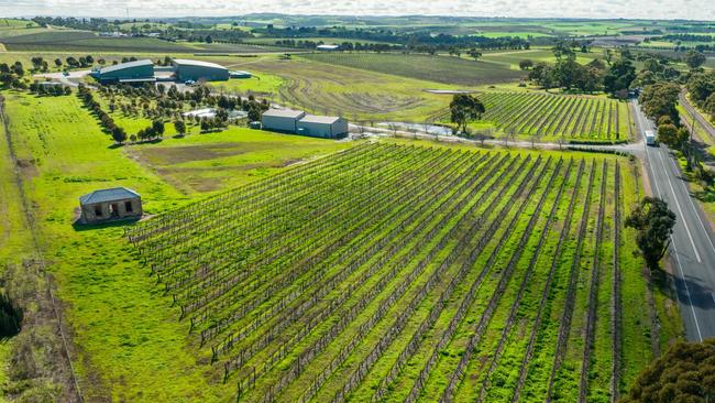 The Schild Estate winery and vineyard near Lyndoch. Picture: Langley &amp; Co.