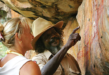 Don't miss ... Katherine's highlight is still the sandstone gorge, Nitmiluk, which is so old that it holds no fossils but does contain plenty of rock paintings