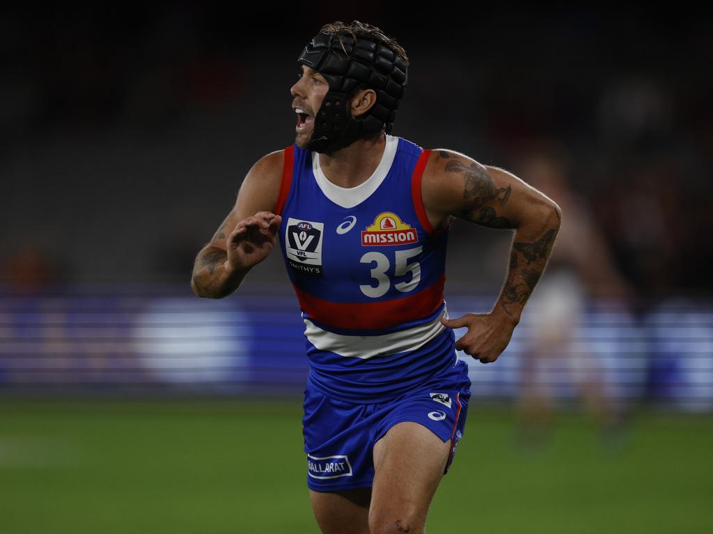 Bulldog Caleb Daniel playing in the reserves for Footscray at Marvel Stadium. Picture: Michael Klein