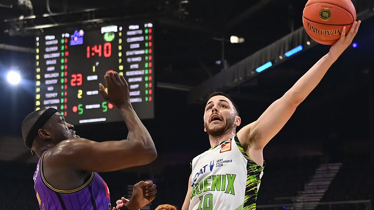 Phoenix recruit Ben Ayre in action during the NBL Blitz. Picture: Albert Perez/Getty Images for NBL