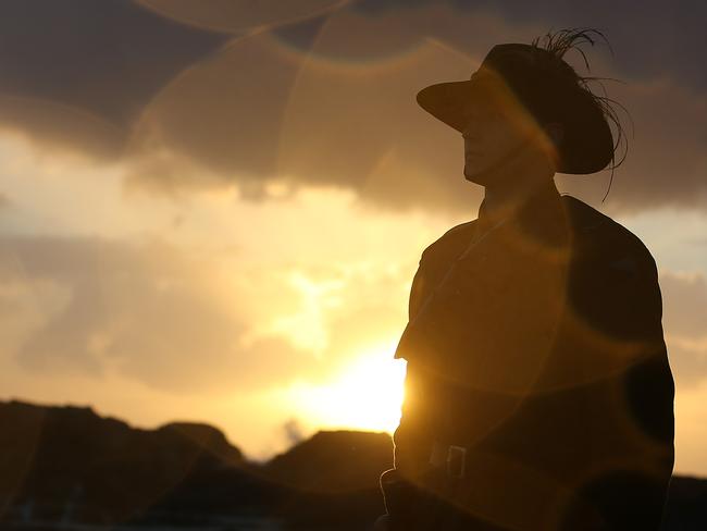 Anzac Day is more about reflection than fireworks and celebrations. Picture: Chris Hyde/Getty