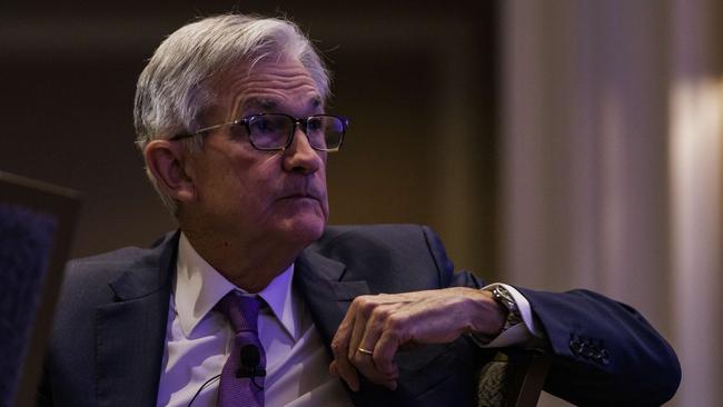 US Federal Reserve chair Jerome Powell, above, has warned financial markets to prepare for faster interest rate increases and reiterated that recessions were not caused by tighter monetary conditions. Picture: Getty Images / AFP