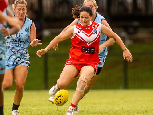 Lisa Miceli finished as the league’s leading goalkicker. Picture: Che Chorley