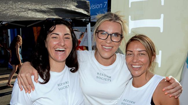 Natalie Le Sueur, Christie Keigh and Shantelle Geraghty at Chirn Park Street Festival. Picture: Regina King