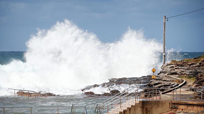 Big surf swell at South Curl Curl rockpool on a different day. Picture: Adam Yip/ Manly Daily