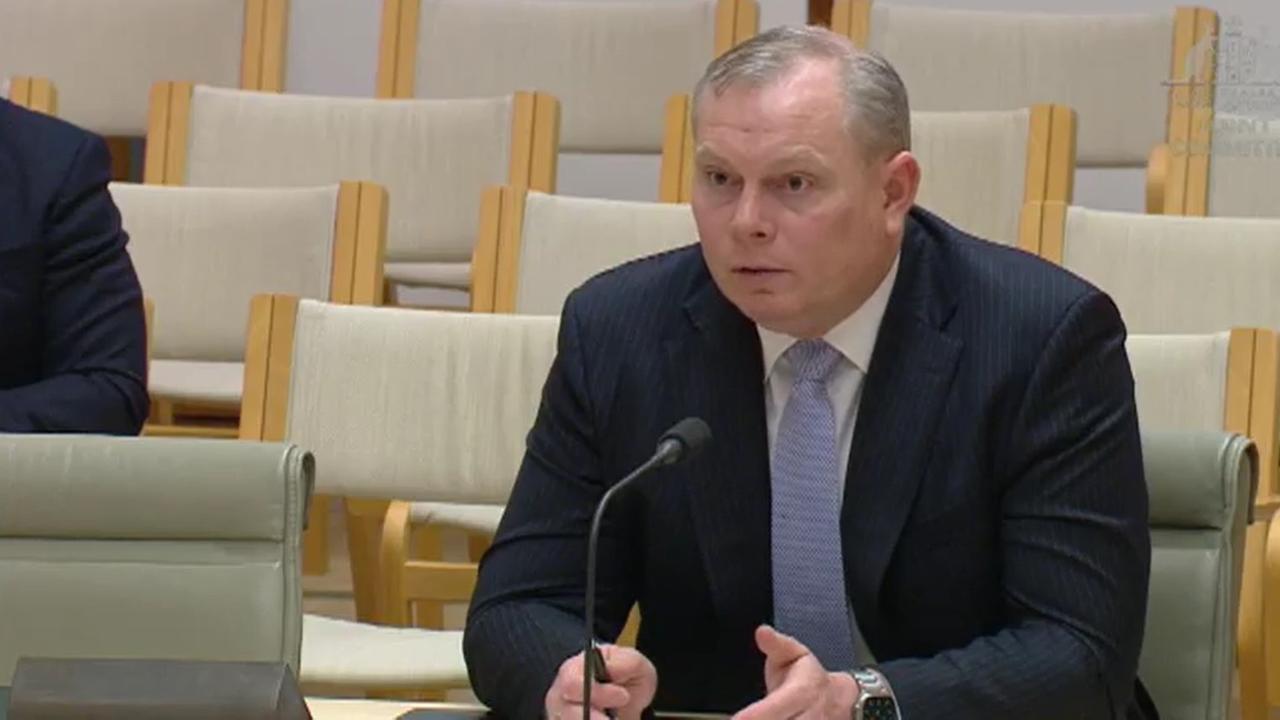 BAE Systems chief executive Ben Hudson. Picture: Parliament of Australia