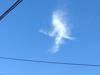 Witch on broomstick spotted in sky