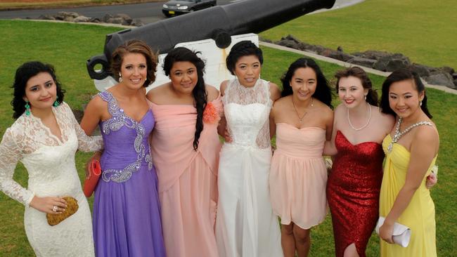 St Patrick’s College, Campbelltown year 12 students celebrating their formal in Wollongong in 2012.