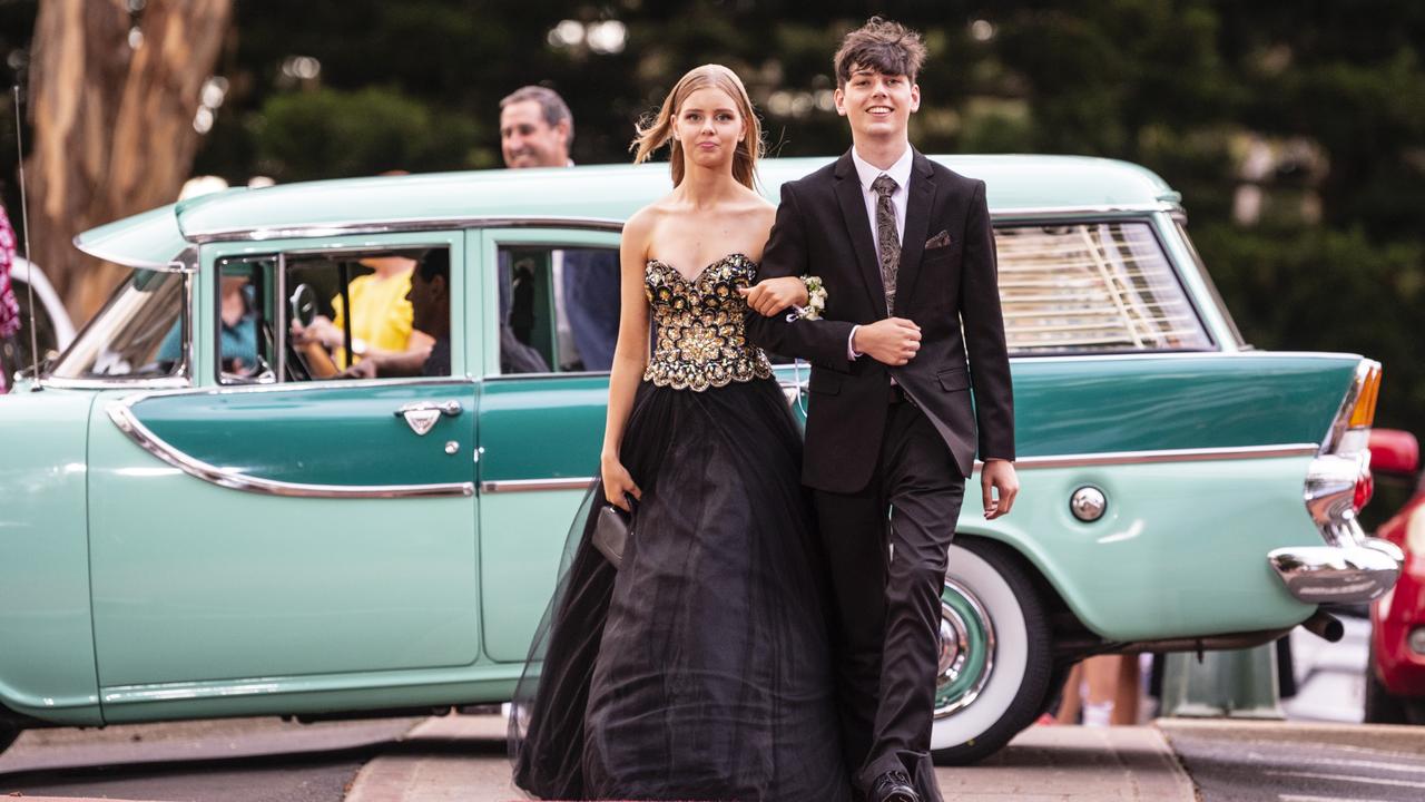 Fletcher McCarthy and partner Zoe Silvester at St Mary's College formal at Picnic Point, Friday, March 24, 2023. Picture: Kevin Farmer