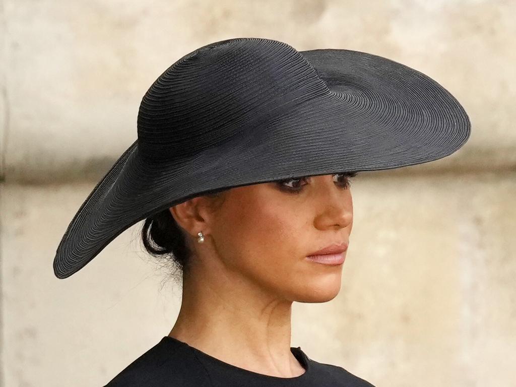 Meghan, Duchess of Sussex at the Queen’s funeral in September 2022. Picture: Getty Images