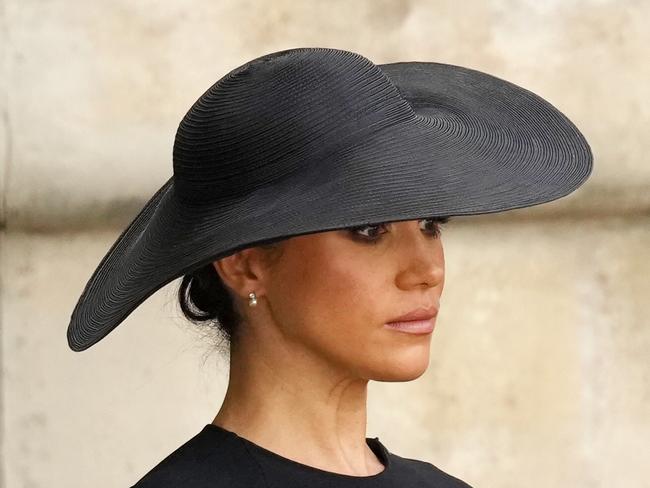 Meghan, Duchess of Sussex at the Queen’s funeral in September 2022. Picture: Getty Images