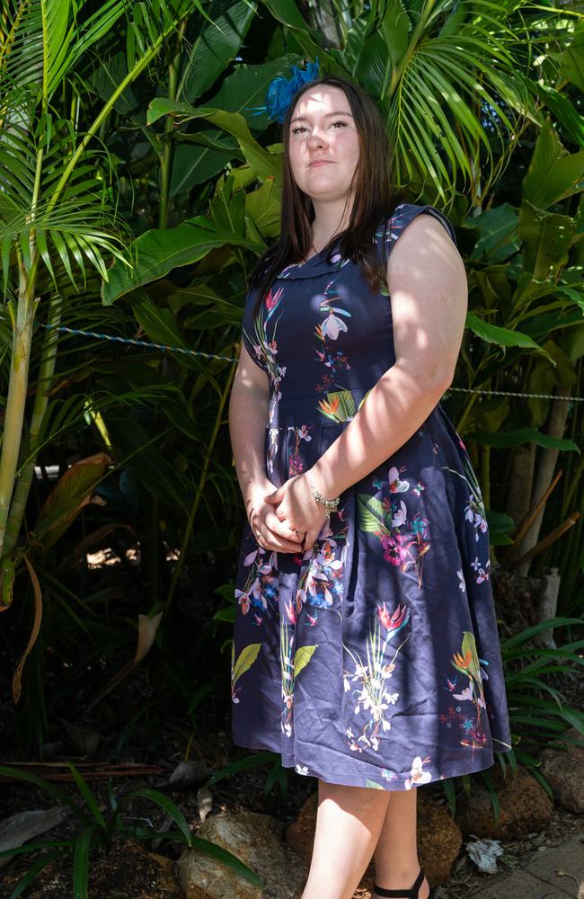 Bianca Gilmartin at the 2023 Darwin Cup Carnival Ladies Day. Picture: Pema Tamang Pakhrin