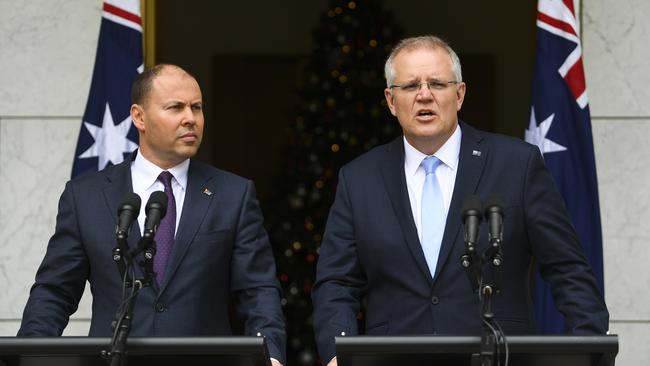 When asked about Ms Banks’ defection Mr Morrison and Treasurer Josh Frydenberg ended a press conference at Parliament House.