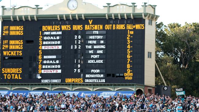 The final scoreboard made for ugly reading for Richmond supporters.