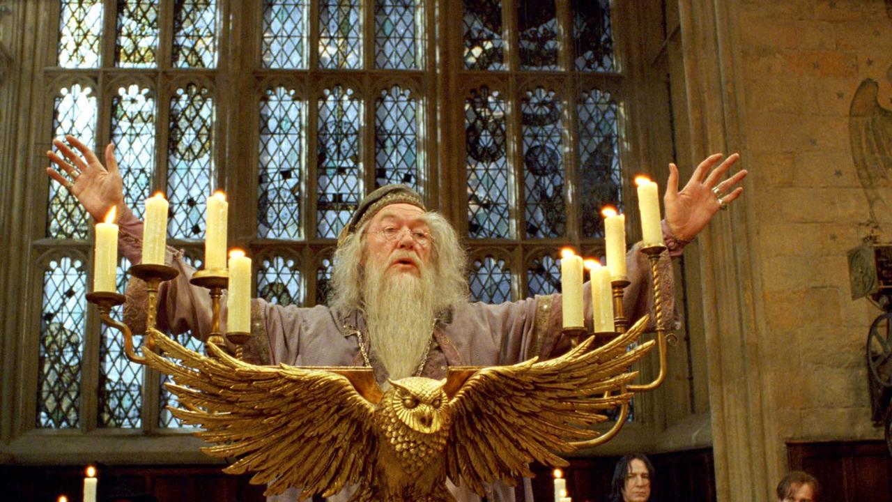 Michael Gambon took on the role as Professor Dumbledore for Harry Potter And The Prisioner of Azkaban after rhe death of Richard Harris. Picture: Supplied