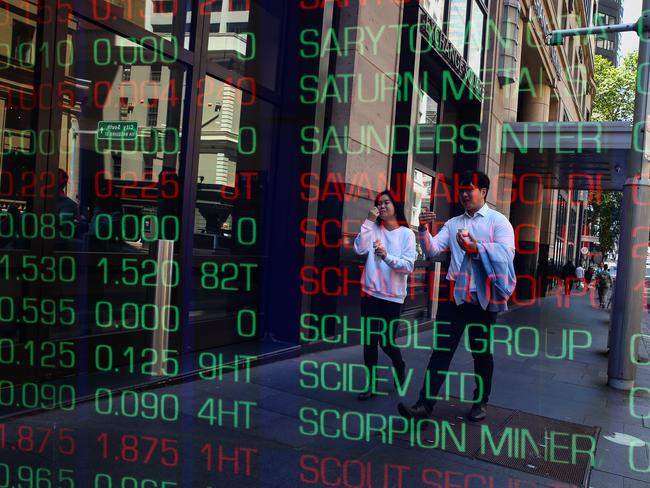 SYDNEY, AUSTRALIA: Newswire Photos- NOVEMBER 07 2023: A general view of the digital boards at the ASX in Sydney as the Reserve Bank meets today to discuss another rate rise. Photo by: NCA Newswire /Gaye Gerard