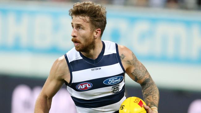 Geelong has ruled Zach Tuohy out of its Round 1 clash with Collingwood. Picture: Michael Klein