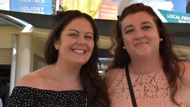 Tegan Hines and Bianca Richardson at the 100 Club Cup race day 2023 in Gympie.