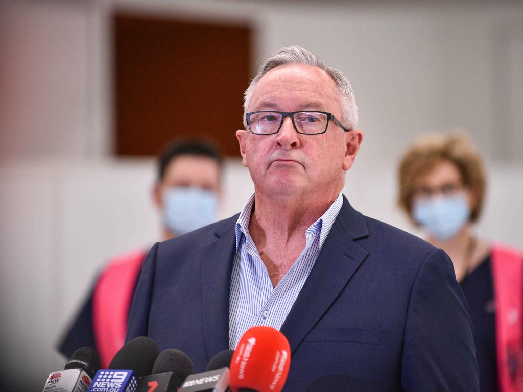 NSW Health Minister Brad Hazzard said people should start thinking about their third Covid-19 vaccine doses. Picture: NCA NewsWire / Flavio Brancaleone